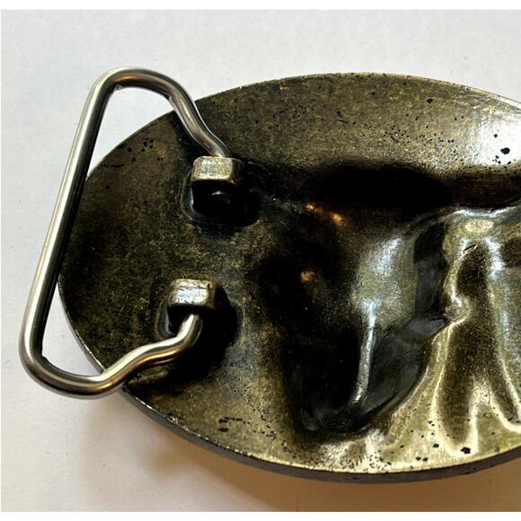 Jean’s Friend Cattle Bull Horn Skull Belt Buckle - Picture 7 of 10